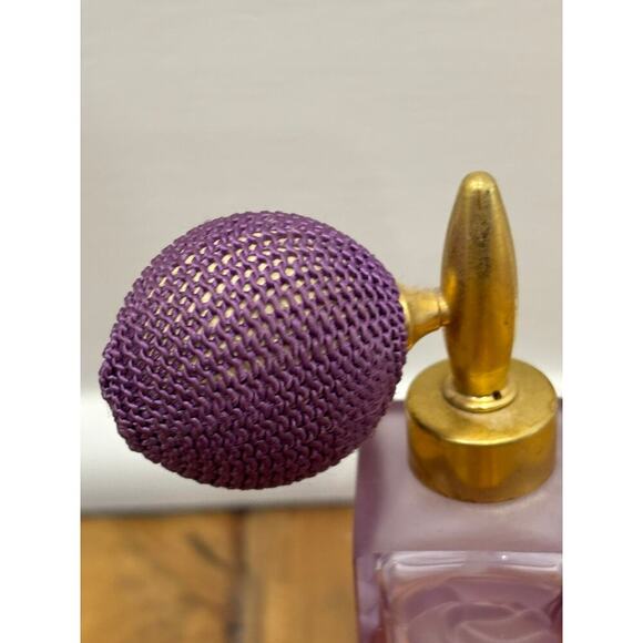 Vintage Amethyst Tone Atomizer Perfume Bottle Purple - Picture 3 of 4